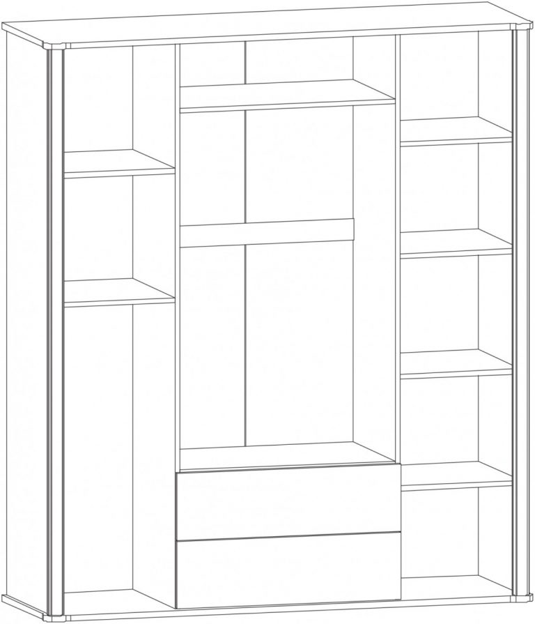 Спальня АЛАБАМА шкаф 4Д (Мебель сервис)